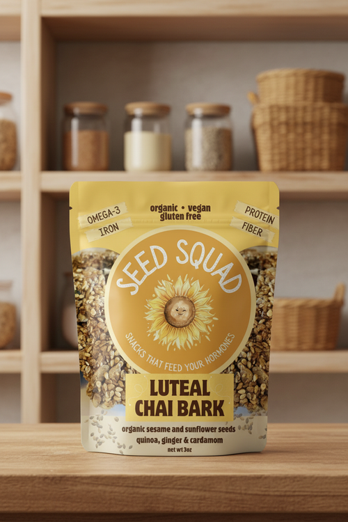 Seed Squad Pouch on Ivory Pantry Shelf