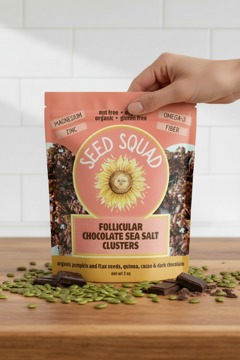 Seed Squad Pouch with Hand for Scale